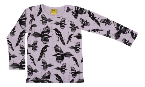 More Than a Fling Pica Pica Orchid Bloom Long Sleeve Top