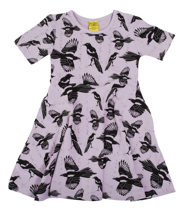 More Than a Fling Pica Pica Orchid Bloom Skater Dress