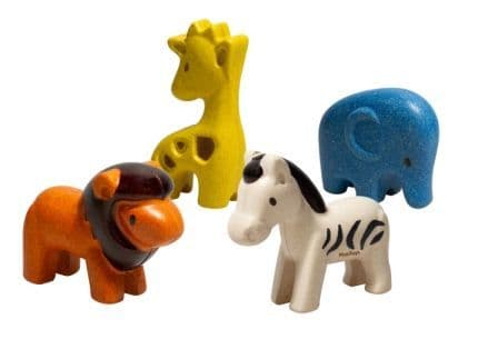 Plan Toys Wild Animal Set