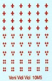 10M5 Fleur de Lys, 3 different designs