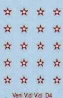 D04 Oval shield. 5 point star. (20)