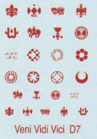 D07 Round, Arab designs, mixed. (25)