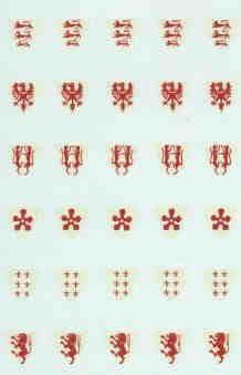 MM02 Knight (3 types lion, eagle, flower, fleur-de-lys) 30.