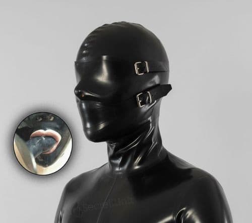 3 Piece Bondage Latex Hood