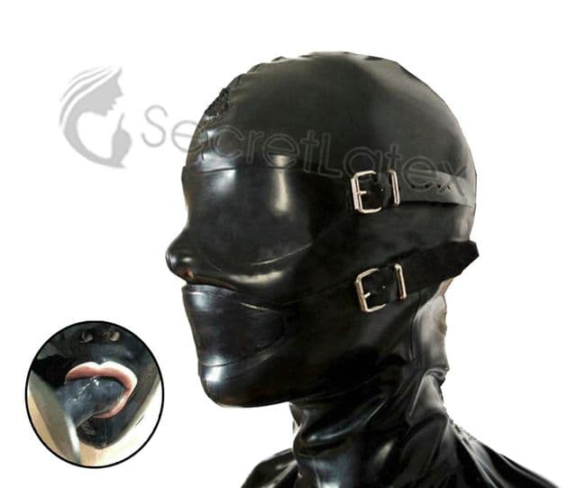 3 Piece Bondage Latex Hood