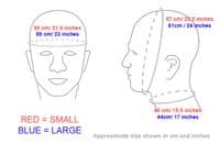 Black Extra Thick Latex Feminine Hood (with Padlock Collar)