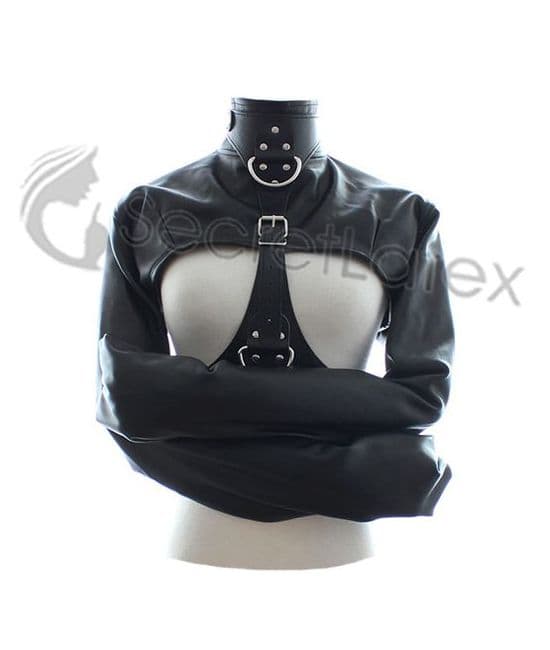 Black Open Chest Straight Restraint Jacket