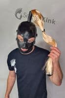 Bondage Latex Hood with Single Pig Tail