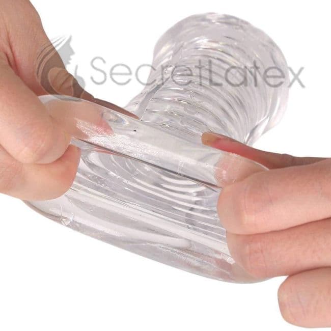 Clear Soft Rubber Masturbator Compact Fleshlight