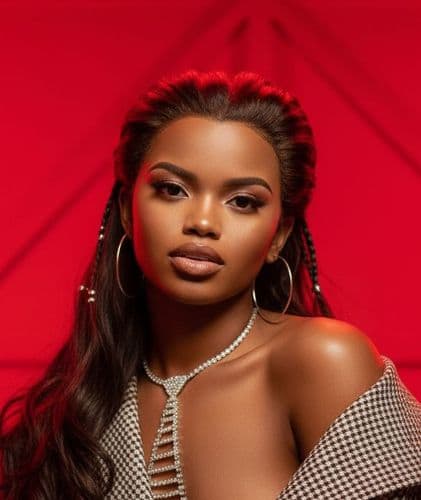 Dark Skin Silicone Ultra Realistic Female Sex Doll Head (Moving Mouth) Maddie