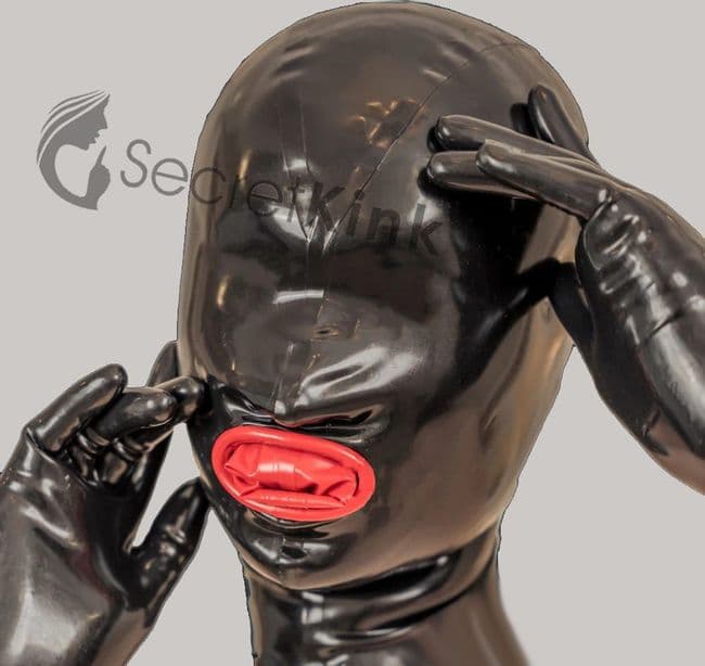 Handmade Latex Hood with Mouth Sheath