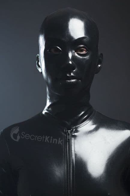Heavy Rigid Feminine Latex Hood
