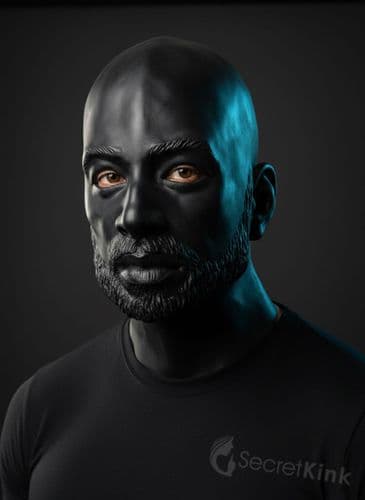 Heavy Rigid Masculine Bearded Latex Hood