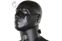 Heavy Rigid Masculine Black Latex Hood