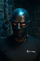 Heavy Rigid Masculine Black Latex Hood