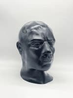 Heavy Rigid Masculine Black Latex Hood