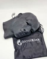 Heavy Rigid Masculine Black Latex Hood