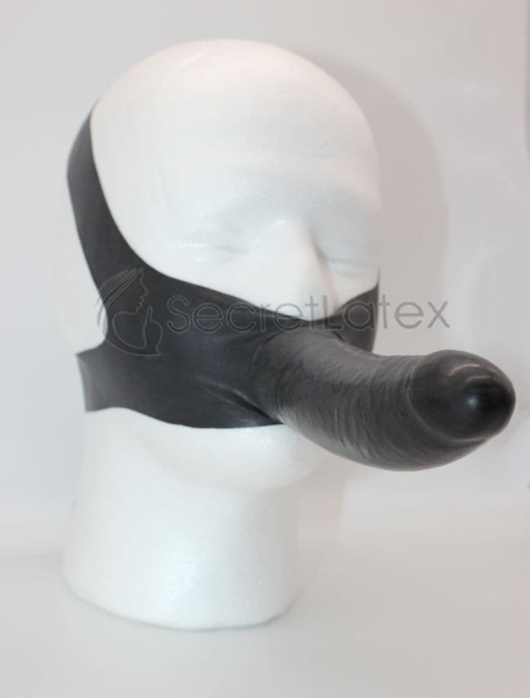 Latex Face Strap-on Dildo