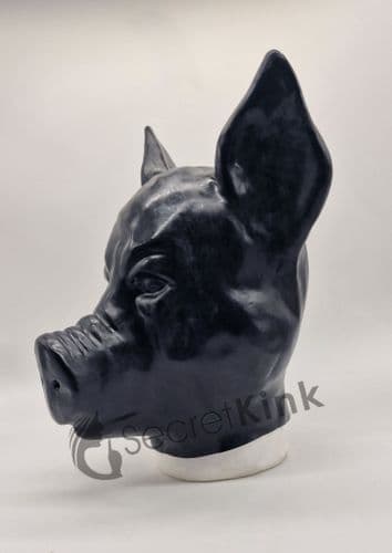 Latex Pig Hood Long Snout