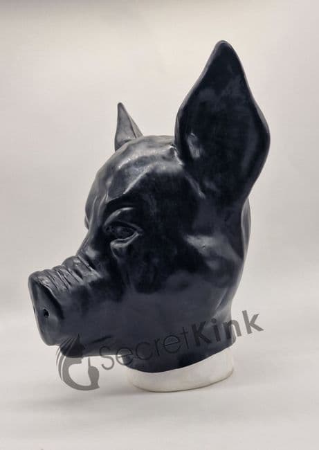 Latex Pig Hood Long Snout