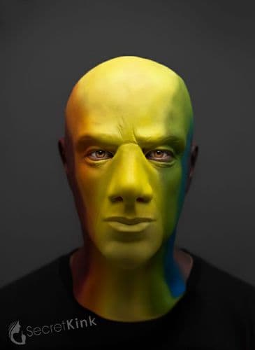 LGBTQ+ Pride Rainbow Hood Full Head Rubber Mask