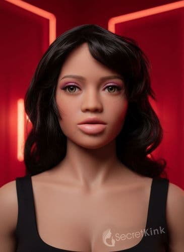 Life Size Sex Love Doll Female Head (Light Brown)