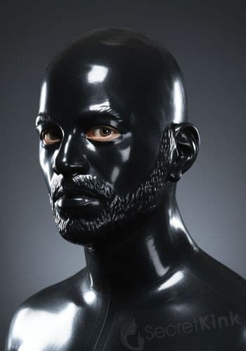 Masculine Bearded Latex Hood