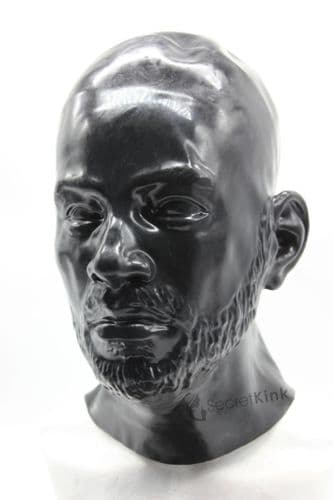 Masculine Bearded Latex Hood