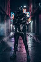 Masculine Moulded Black Latex Hood