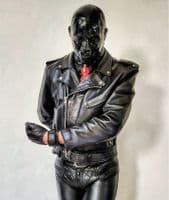 Masculine Moulded Black Latex Hood