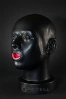 Moulded Latex Hood Female Definition with Gag & Nose Tubes | Fetish Rubber Bondage Mask