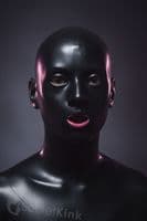 Moulded Latex Hood Female Definition with Gag & Nose Tubes | Fetish Rubber Bondage Mask