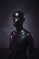 Moulded Latex Hood Female Definition with Gag & Nose Tubes | Fetish Rubber Bondage Mask