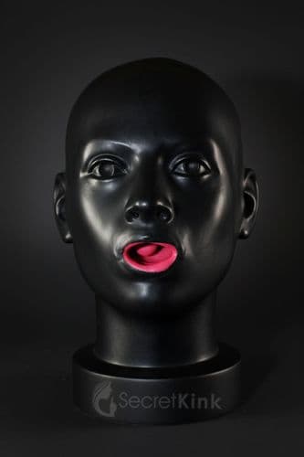 Moulded Latex Hood Female Definition with Gag & Nose Tubes | Fetish Rubber Bondage Mask