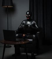 Moulded Latex Hood Female Definition with Gag & Nose Tubes | Fetish Rubber Bondage Mask