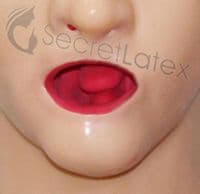 Moulded Latex Rubber Mouth Gag and Nasal Tubes Set