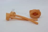 Moulded Latex Rubber Mouth Gag and Nasal Tubes Set