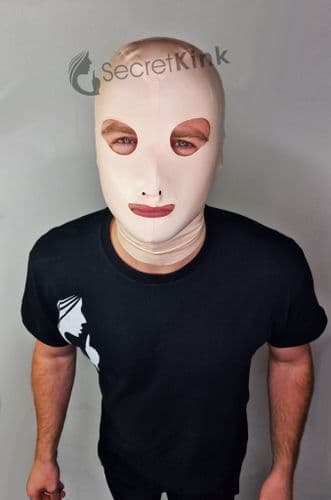 Pale Pink Latex Hood Handmade