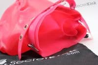 Pink Extra Thick Latex Feminine Hood (with Padlock Collar)