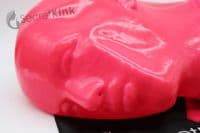 Pink Extra Thick Latex Feminine Hood (with Padlock Collar)