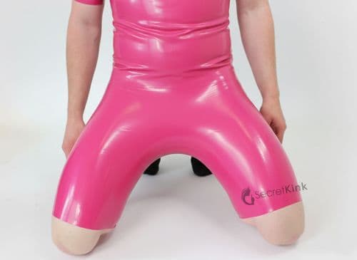 Pink Latex Shorts Hot Pants