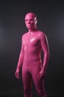 Pink Masculine Latex Hood