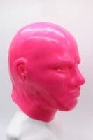 Pink Masculine Latex Hood