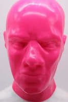Pink Masculine Latex Hood