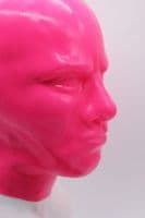 Pink Masculine Latex Hood