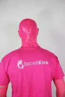 Pink Masculine Latex Hood