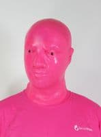 Pink Masculine Latex Hood