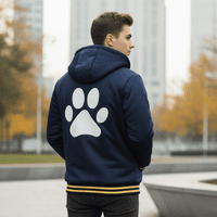 Puppy Print Fleece Lined Coat