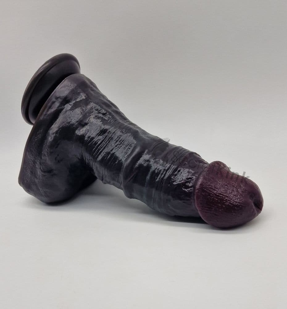 Realistic Black Chunky Dildo