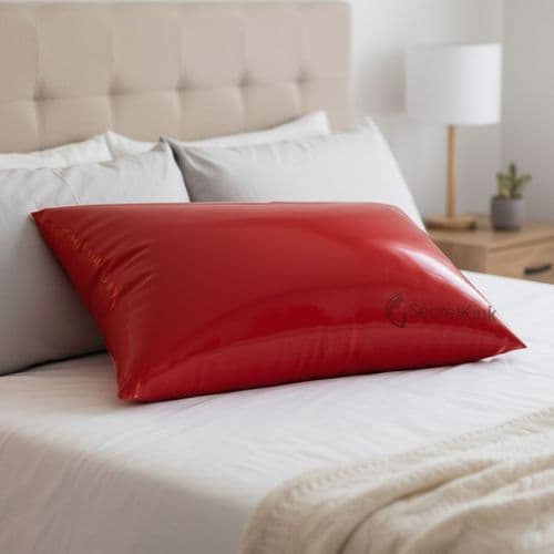 Red Latex Rubber Pillow Case – Standard Size